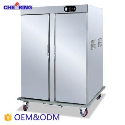 Large Two Doors Mobile Electric Food Warmer Cabinet