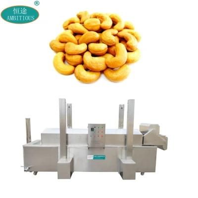 Belt Conveyor Gas Fryer Machine Cashew Nuts Gas Deep Fryer