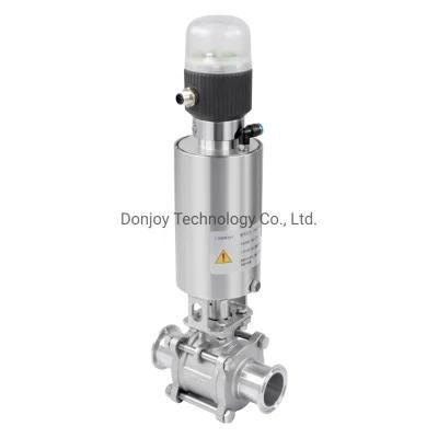 Donjoy Sanitary 3-PC Ball Valve with Posotioner