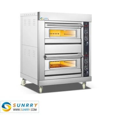Double Oven Gas Ranges Bread with Deck Baking Oven