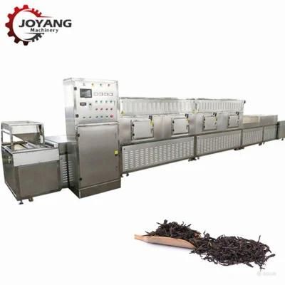 Automatic Green Tea Black Tea Tea Leaves Microwave Fixing Machine