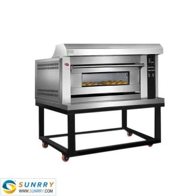Commercial Gas Function of 1 Deck 3 Trays Baking Oven