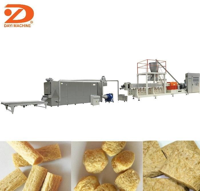 Textured Soya Soybean Protein Extruder Dryer Roasting Processing Machines
