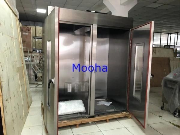Commercial Double Doors Dough Prover Stainless Steel Hot Air Circulation Proofer Retarder Proofer Bakery Machines 64 Trays Dough Fermentation Proofer