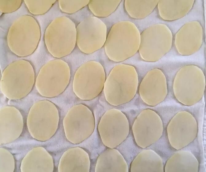 Cut Slices Potatoes Chip Machinery Fresh Potatoes Chips Cutting Machine