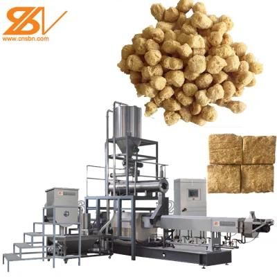 500kg/H Tsp Tvp Vegetable Meat Textured Soya Nugget Chunks Protein Making Machine