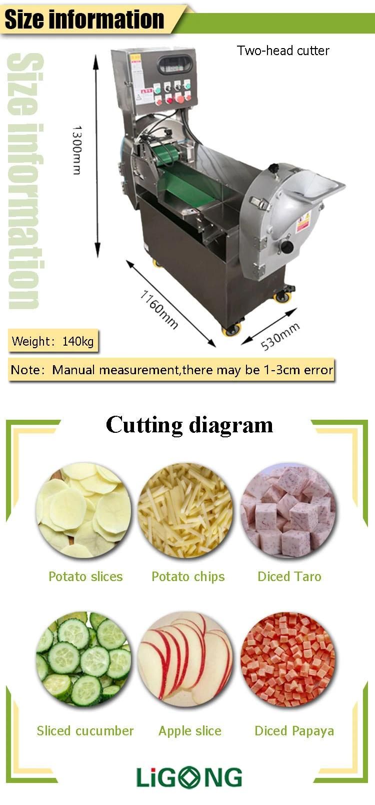 Automatic Industrial Multi-Functional Cabbage Vegetable Cutting Machine Chopper Slicer