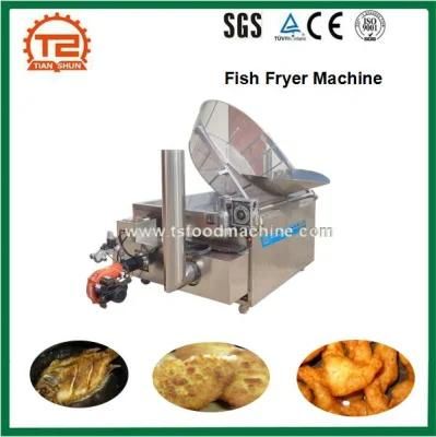 Temperature Control Gas Power Deep Stainless Steel Fish Fryer