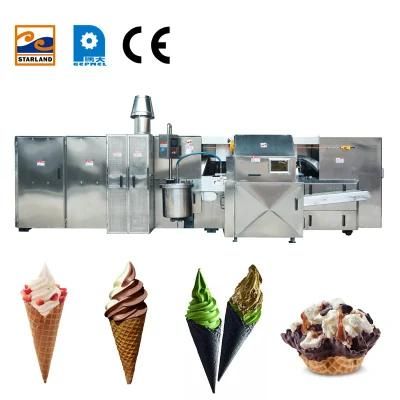 Automatic Waffle Cone Maker Crispy Ice Cream Cone Production Line