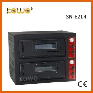 Commercial Bakery Equipment High Temperature Double Stone Deck Electric Pizza Oven for ...