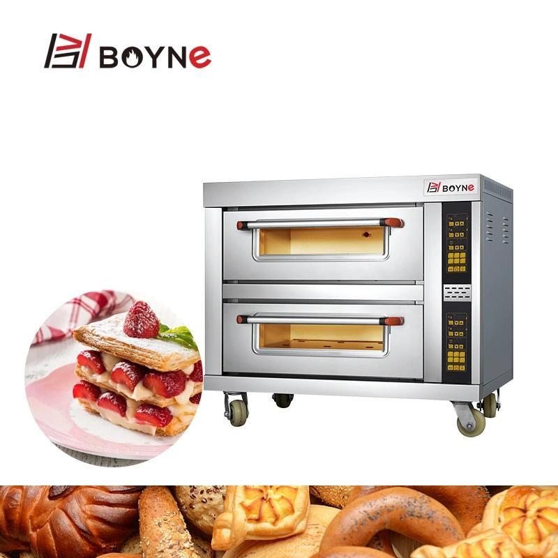 Bakery Used Double Deck Two Trays Electric Oven
