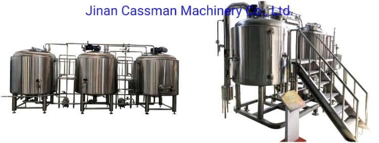 Cassman SUS304 Restaurant 300L 3bbl Mini Brewery Equipment with Ce Certificate