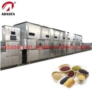 Full Automatic Tunnel Oatmeal Buckwheat Microwave Drying and Roasting Machine for Grain