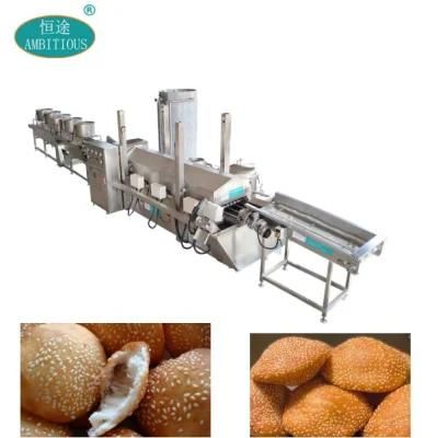 Banh Tieu Frying and Deoiling Line Snack Food Processing Line
