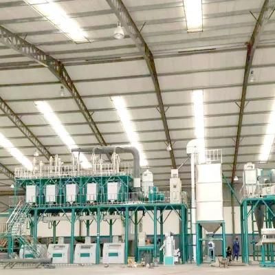 High Quality 100tons Maize Grits Flour Mill Equipment in Nigeria and Mozambique