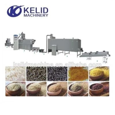 Twin Screw Extruder Artificial Fortified Rice Making Machine Processing Line