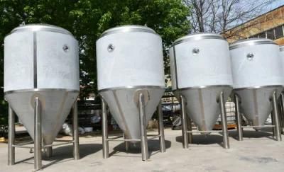 1000L 2000L Conical Beer Fermenter Cooling Unitanks