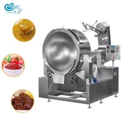 China Supplier Chili Sauce Curry Paste Cooking Machine with Stirrer