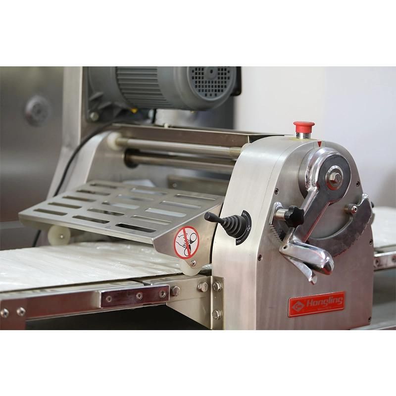 Hongling Full Ss Table Top Roller Sheeter Pizza Bread Croissant Pastry Dough Sheeter