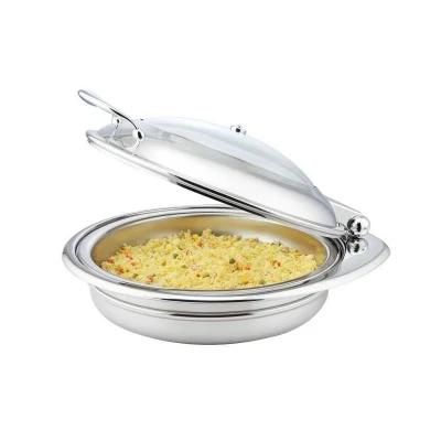 Electric Stainless Steel Buffet Food Warmer Chafing Dish Round Pan