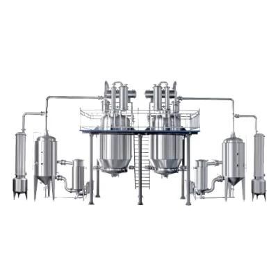 Pharmaceutical machine industrial automatic Dual Formula Hot Reflux Exhraction Evaporator