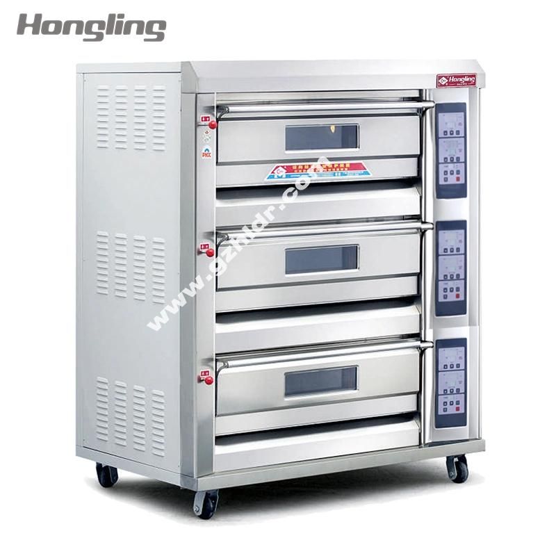 Stainless Steel Bakery Deck Gas Oven Bread Oven in Bakery Equipment