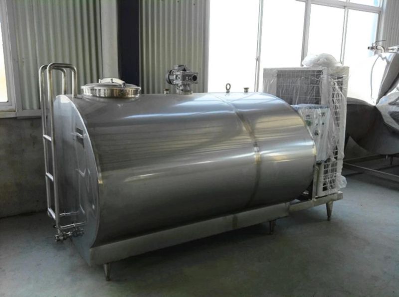 Santary Milk Cooling Reception Cooling Storage Tank for Food Industry
