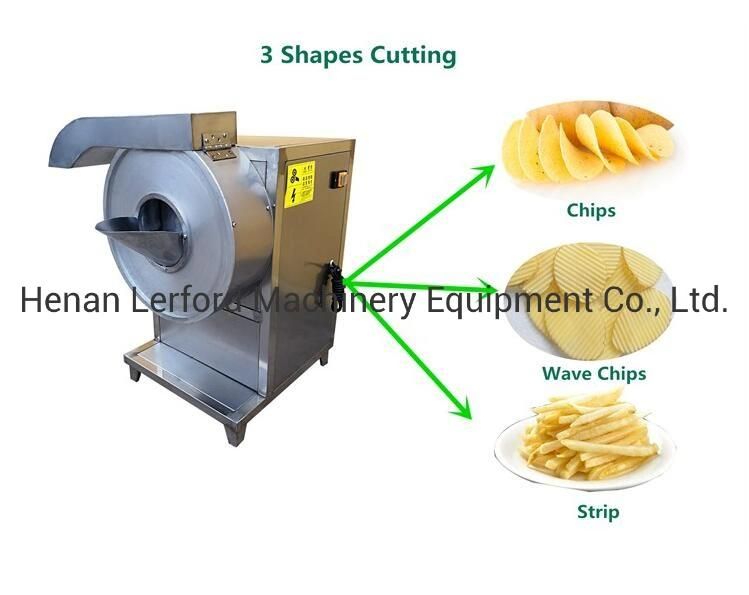 Semi-Auto Potato Chips French Fries Potato Chips Snack Making Machine