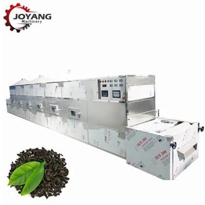 Industrial Microwave Green Tea Fixing Machine with PLC Control