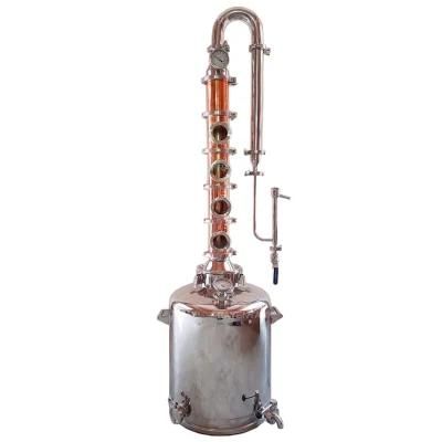 Red Copper Charente Pot Still Alcohol Distillation Equipment Stainless Steel Food Grade ...