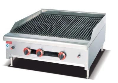 Heavy Duty Kitchen Equipment Gas Lava Rock Grill 900mm GB-369A