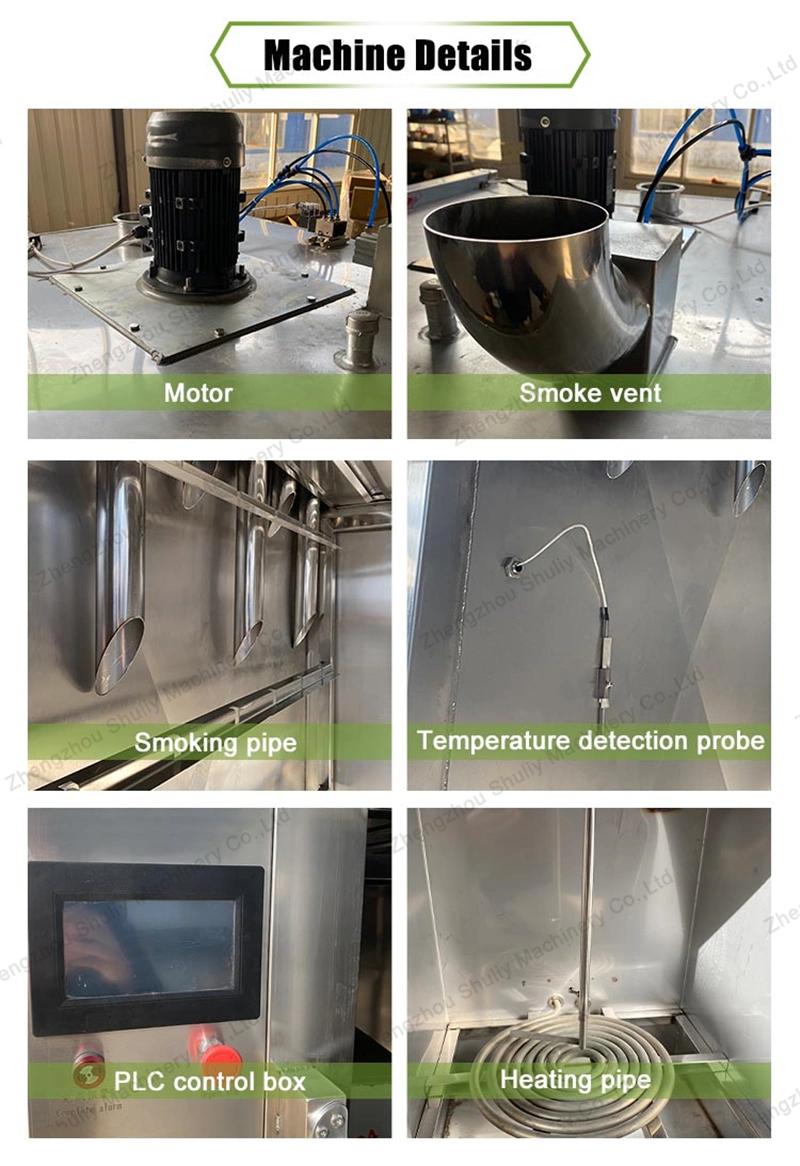 Electric Heating Meat Smoker Smoking Machine Equipment 30-1000kg for Fish Chicken Beef