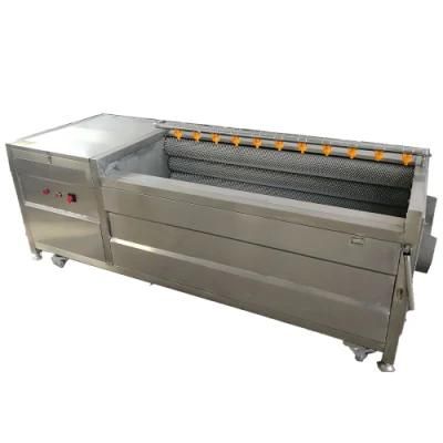 Factory Price Fruit Vegetable Brush Washing Equipment Cassava Cleaning Machine