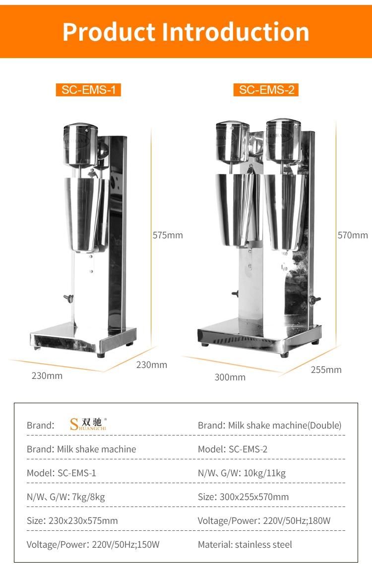 Double Head Milk Shake Machine Milk Shake Mixer Blender High Quality