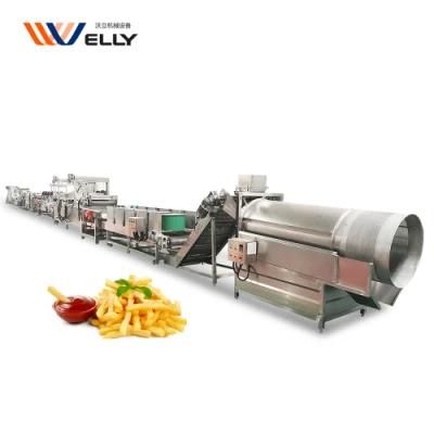 100-2000kg/H Automatic French Fries Production Line Potato Chips Making Machine with Best ...