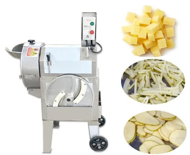 Small Automatic Vegetable Potato Shred Slice Dice Cutting Machine
