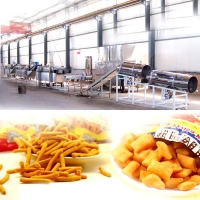 Automatic Fried Making Machine of Snacks Fry Wheat Corn Flour Pellet 3D Snacks Machine ...