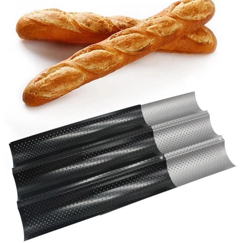 French Baguette Baking Tray, Baking Bread Pan, French Bread Stick Trays with Non Stick Coating