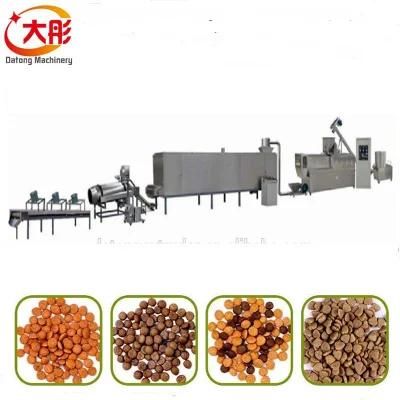 Automatic Twin Screw Dry Dog Feed Pellet Extruder Price