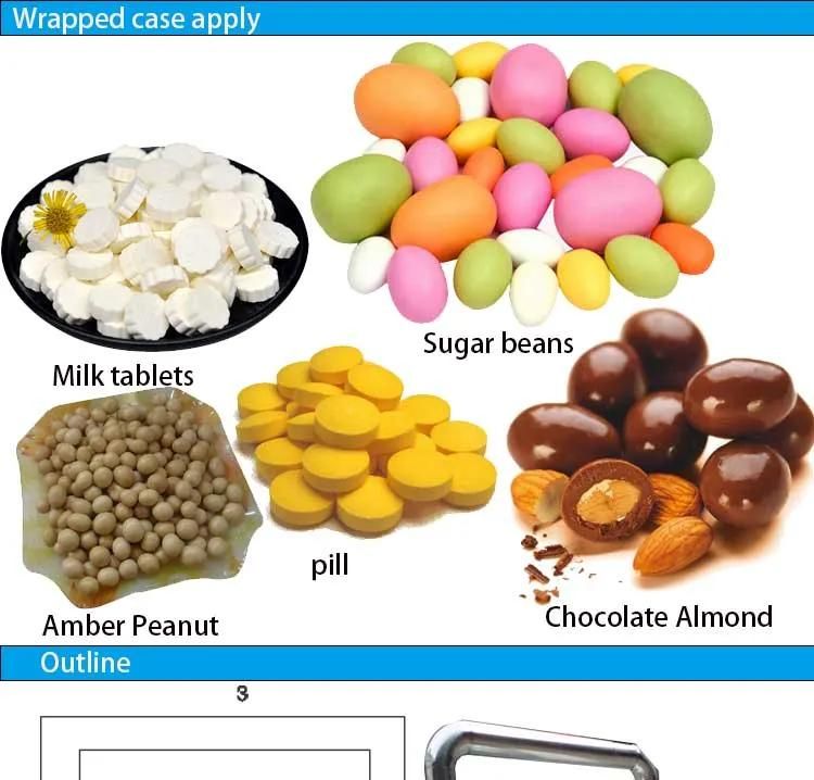 Tablet Coating Machine Chocolate Almond Wrapping Machine