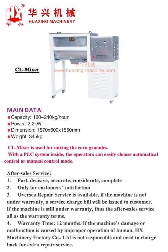 Cl-Mixer (Raw Material Mixing Machine/Corn Snack/Crack/Bar Machine)