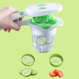 5 in 1 Multifunction Vegetable Cutter Function Chopping Press Cutter Chopper Slicer