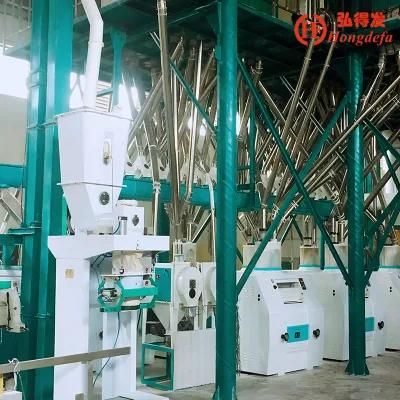 Automatic PLC Control 50t/24h Wheat Flour Milling Machine