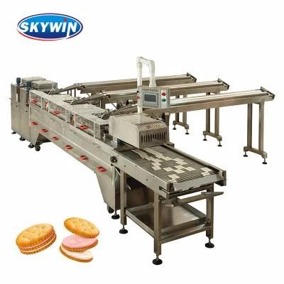 Automatic Ice Cream Sandwich Biscuit Cookie Making Machine Bakery Equipment Factory Price
