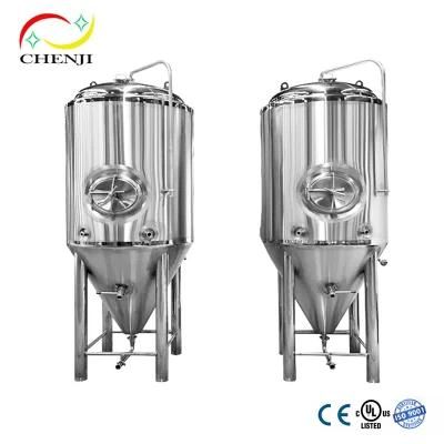 10bbl Stainless Steel Jacketed Double Layer Heat Preservation Fermentation Tank Turnkey ...
