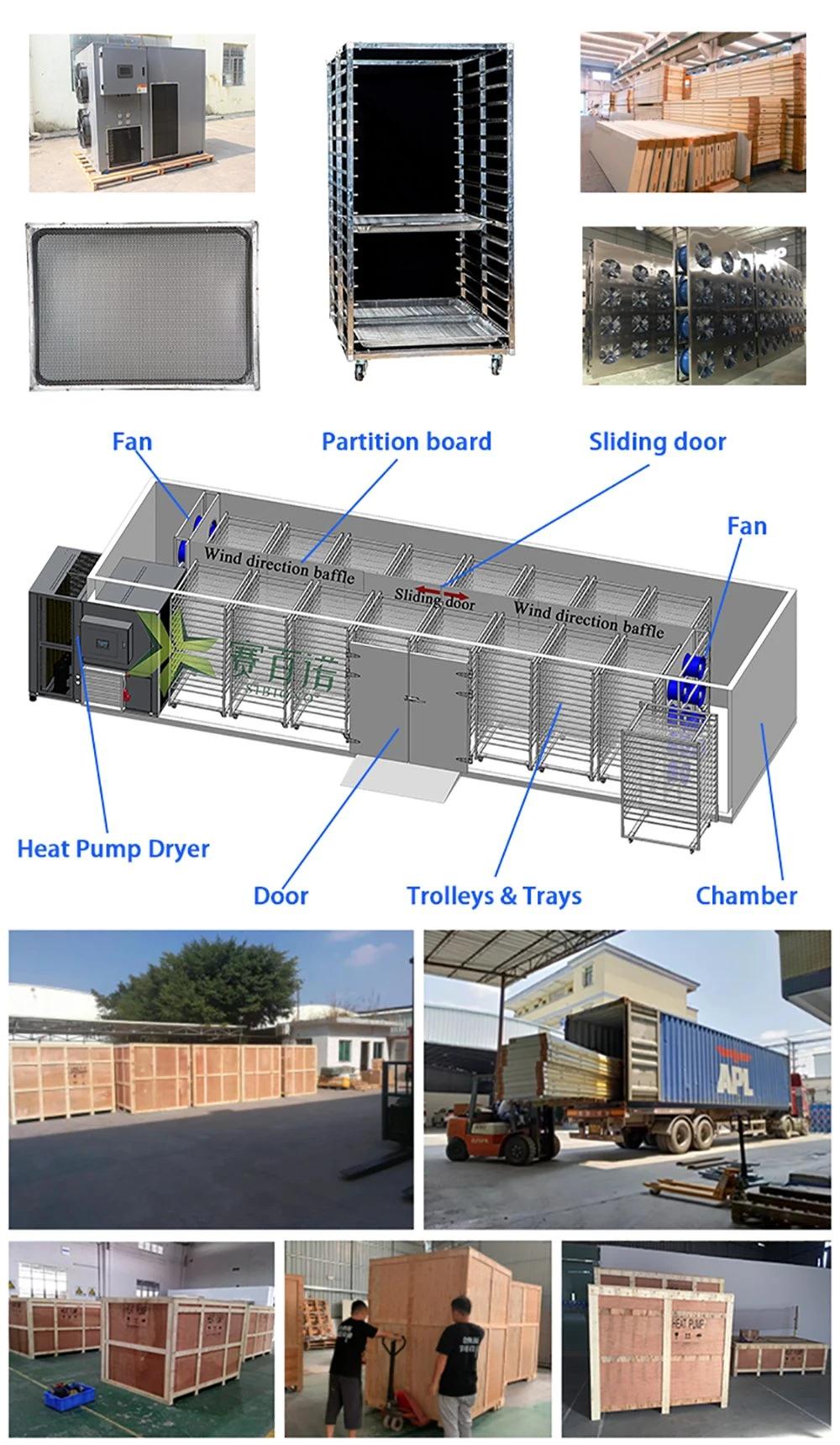 Hot Sale Ultra-High Capacity Heat Pump Dryer for Dehydrating Fruit,Vegetable, Fish,Spice,Noodles [Commercial Drying Machine, Drying Equipment, Dehydrator, Tray]