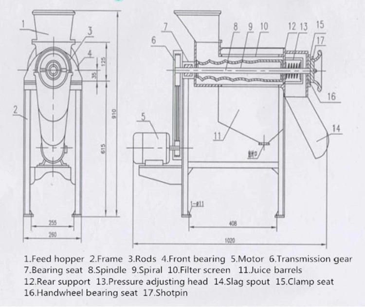 2500kg/H New Type Industrial Angel Juicer/National Juicer