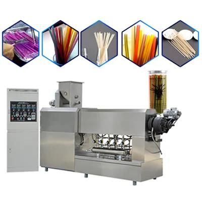 Full Automatic Edible Rice Straw Production Lines Juice Drinking Straw Making Machine