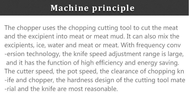 Meat Bowl Cutter Machine Meat Chopper Machine for Sale