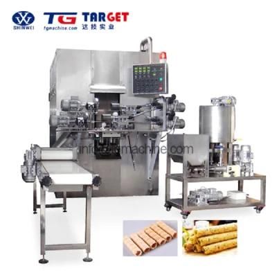 Automatic Egg Roll Biscuit with Jam Filling Making Line for Sale